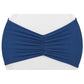 Ruffled Spandex Chair Band - Navy Blue - CV Linens