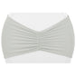 Ruffled Spandex Chair Band - Silver - CV Linens