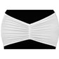 Ruffled Spandex Chair Band - White - CV Linens