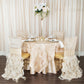 Satin 108" Round Tablecloth - Champagne | overlay | napkin | charger plate | centerpiece |