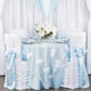 baby shower mock up with Satin 120" Round Tablecloth - Baby Blue