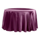 Satin 120" Round Tablecloth - Sangria
