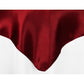 Square 54" Satin Table Overlay - Burgundy - CV Linens