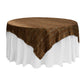 Square 72" Satin Table Overlay - Leopard Design - CV Linens