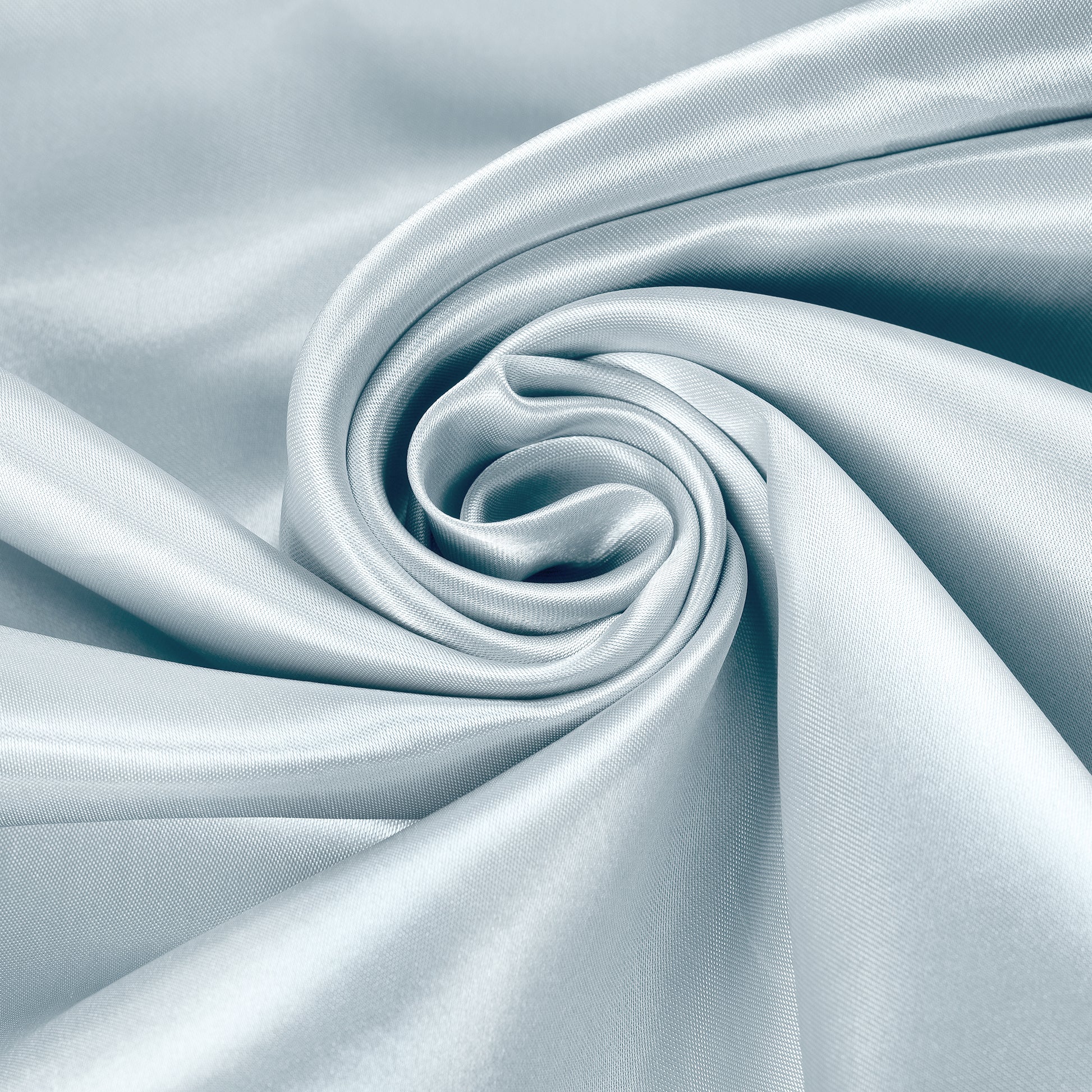 Silver Satin Fabric - by The Yard