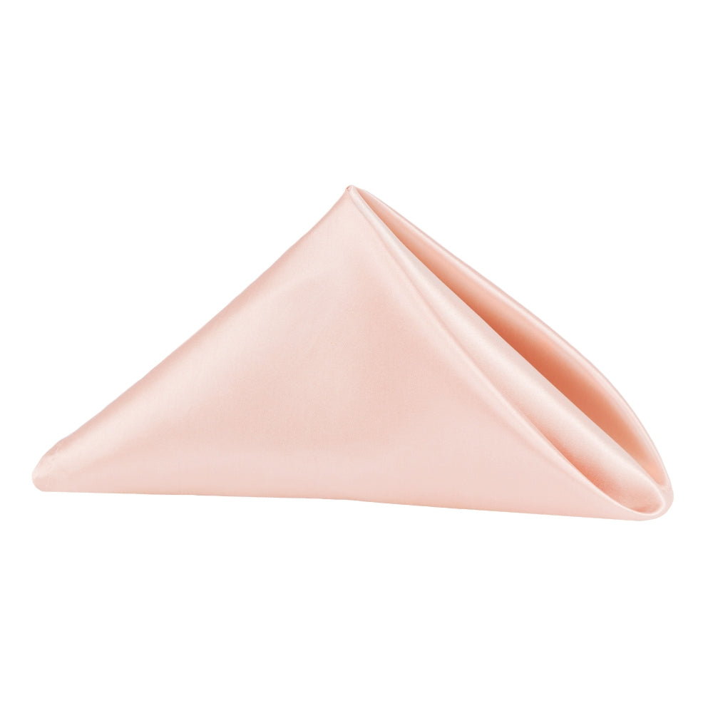 Satin Napkin 20"x20" - Blush/Rose Gold
