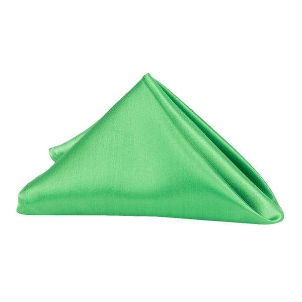 Satin Napkin 20"x20" Kelly Green for Elegant Table Settings CV Linens