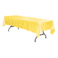 Satin Rectangular 60"x120" Tablecloth - Canary Yellow (Bright Yellow) - CV Linens