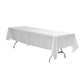 Satin Rectangular 60"x120" Tablecloth - White - CV Linens