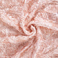 5 yards Satin Rosette Fabric Roll - Blush/Rose Gold - CV Linens