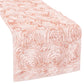 Wedding Rosette SATIN Table Runner - Blush/Rose Gold - CV Linens