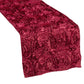 Wedding Rosette SATIN Table Runner - Burgundy - CV Linens