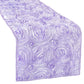 Wedding Rosette SATIN Table Runner - Lavender