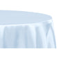 Satin 132" Round Tablecloth - Baby Blue - CV Linens