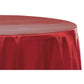 Satin 132" Round Tablecloth - Burgundy - CV Linens