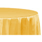 Satin 120" Round Tablecloth - Canary Yellow (Bright Yellow) - CV Linens