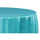 Satin 132" Round Tablecloth - Dark Turquoise - CV Linens