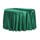 Satin 120" Round Tablecloth - Emerald Green - CV Linens