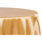 Satin 132" Round Tablecloth - Gold Antique - CV Linens