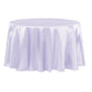 Satin 108" Round Tablecloth - Lavender - CV Linens