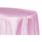 Satin 120" Round Tablecloth - Medium Pink - CV Linens
