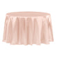 Satin 120" Round Tablecloth - Blush/Rose Gold - CV Linens