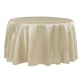 Satin 108" Round Tablecloth - Champagne - CV Linens