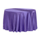 Satin 108" Round Tablecloth - Purple - CV Linens