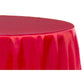 Satin 108" Round Tablecloth - Red - CV Linens