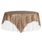 Square 90"x90" Satin Table Overlay - Leopard Design - CV Linens