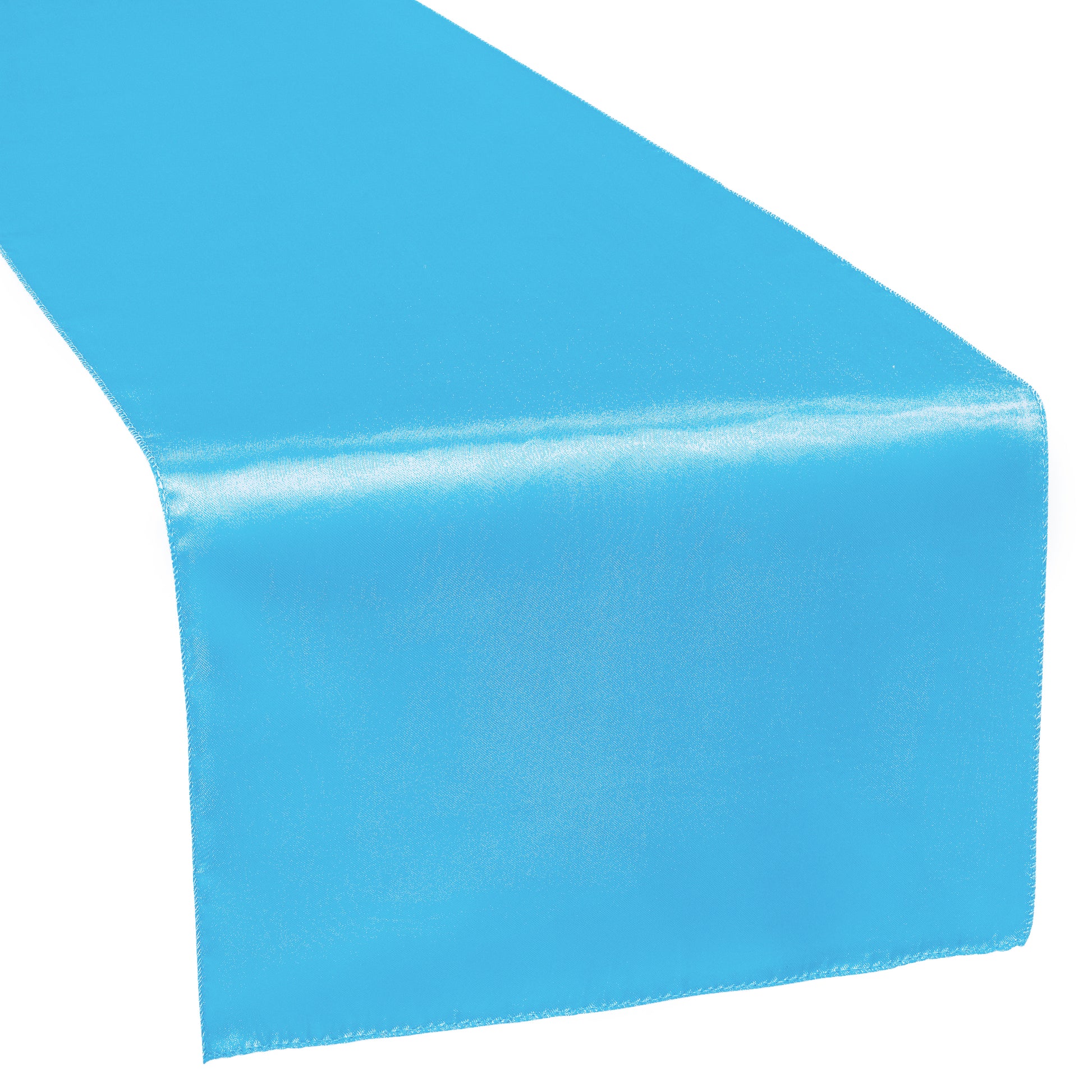 Satin Table Runner Aqua At CV Linens Satin table runner aqua at cv linens