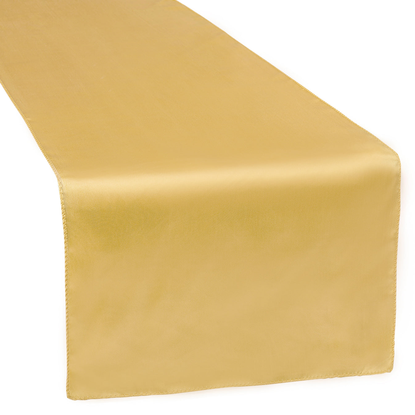 Satin Table Runner Gold Antique CV Linens