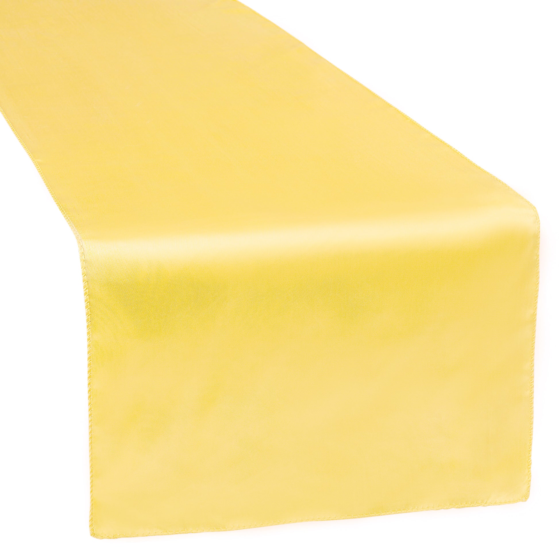 Satin Table Runner - Canary Yellow (Bright Yellow)