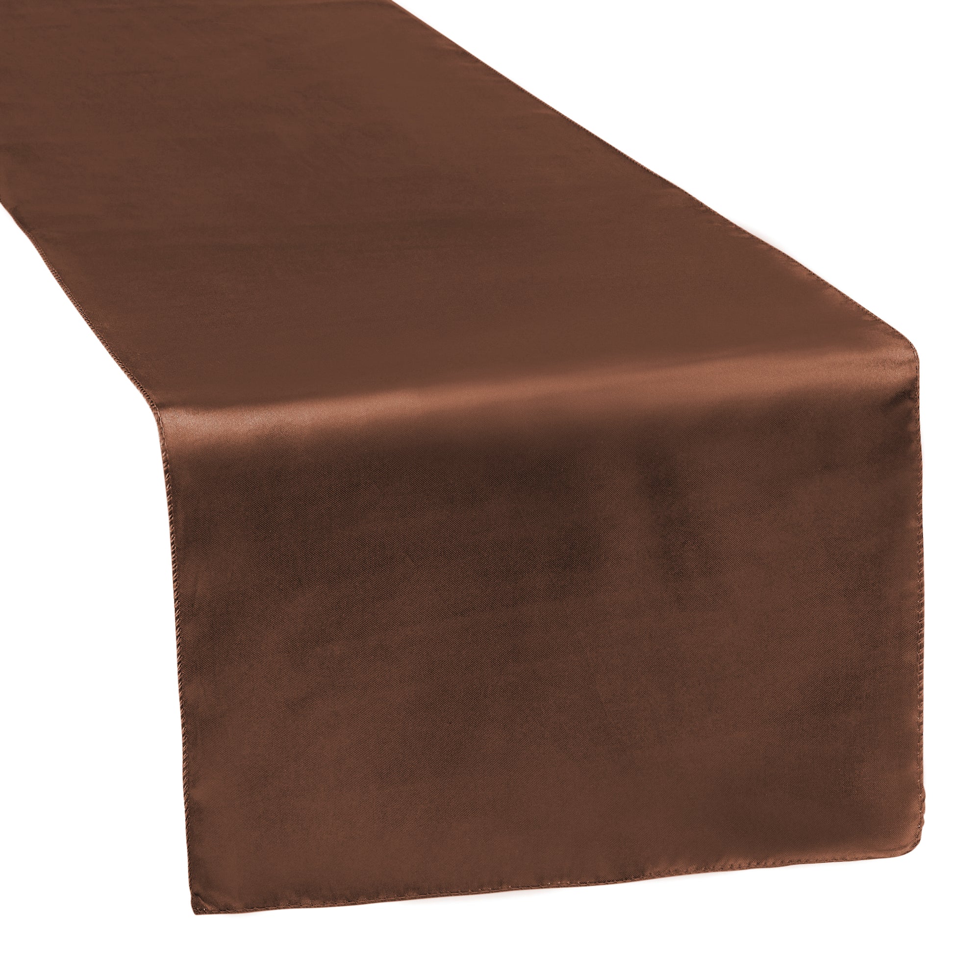 Satin Table Runner - Chocolate Brown - CV Linens