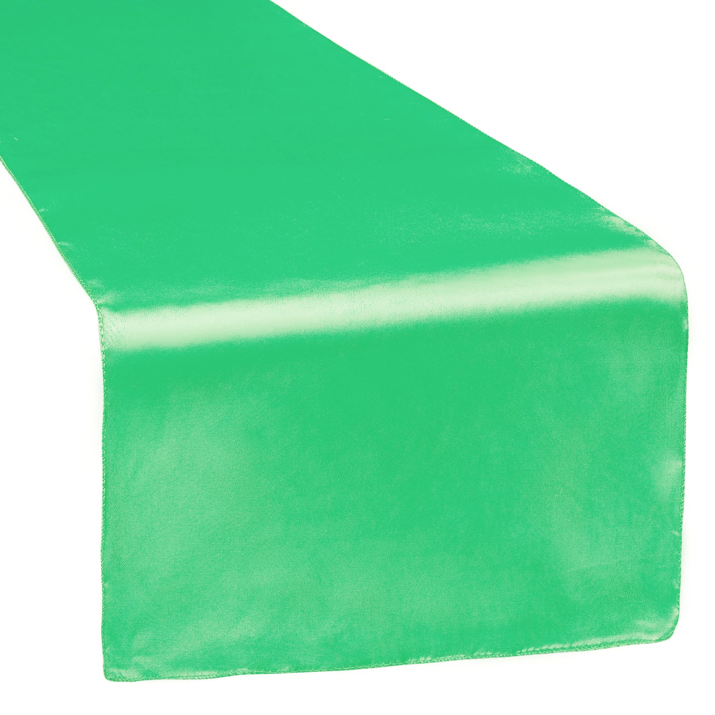 Satin Table Runner Kelly Green CV Linens