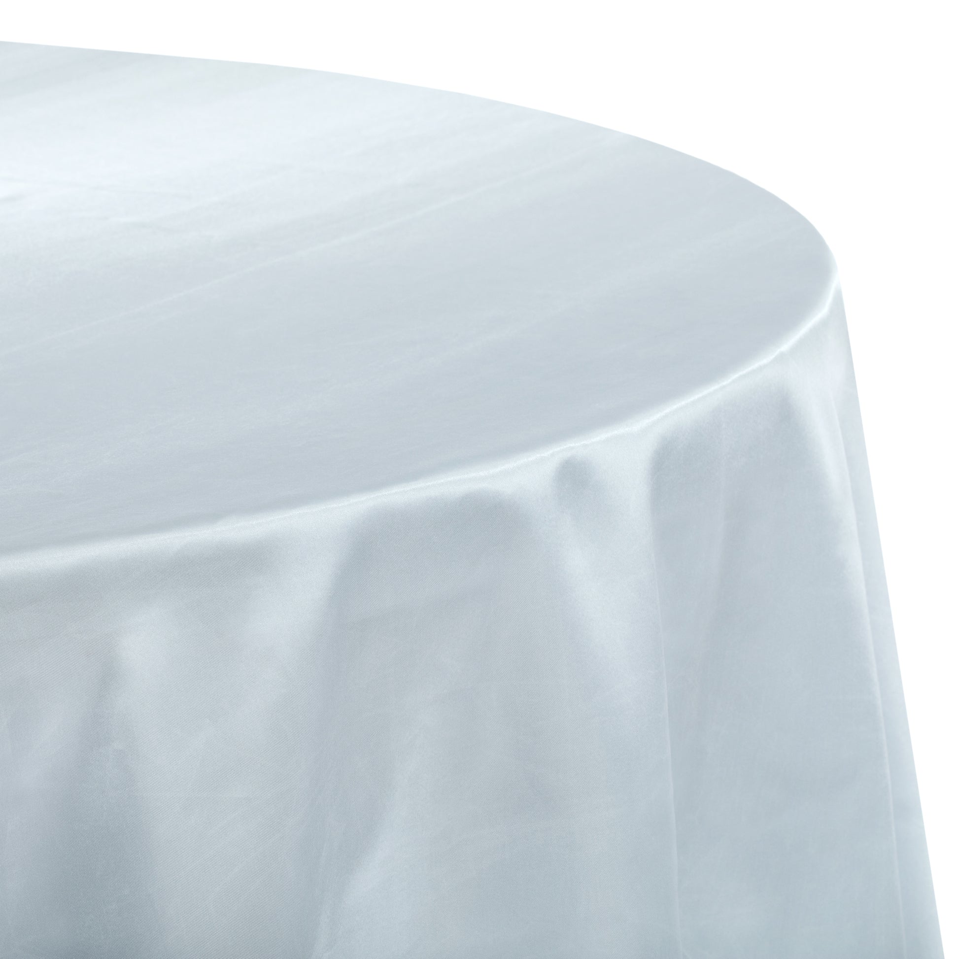 Satin 132" Round Tablecloth - Dusty Blue - CV Linens