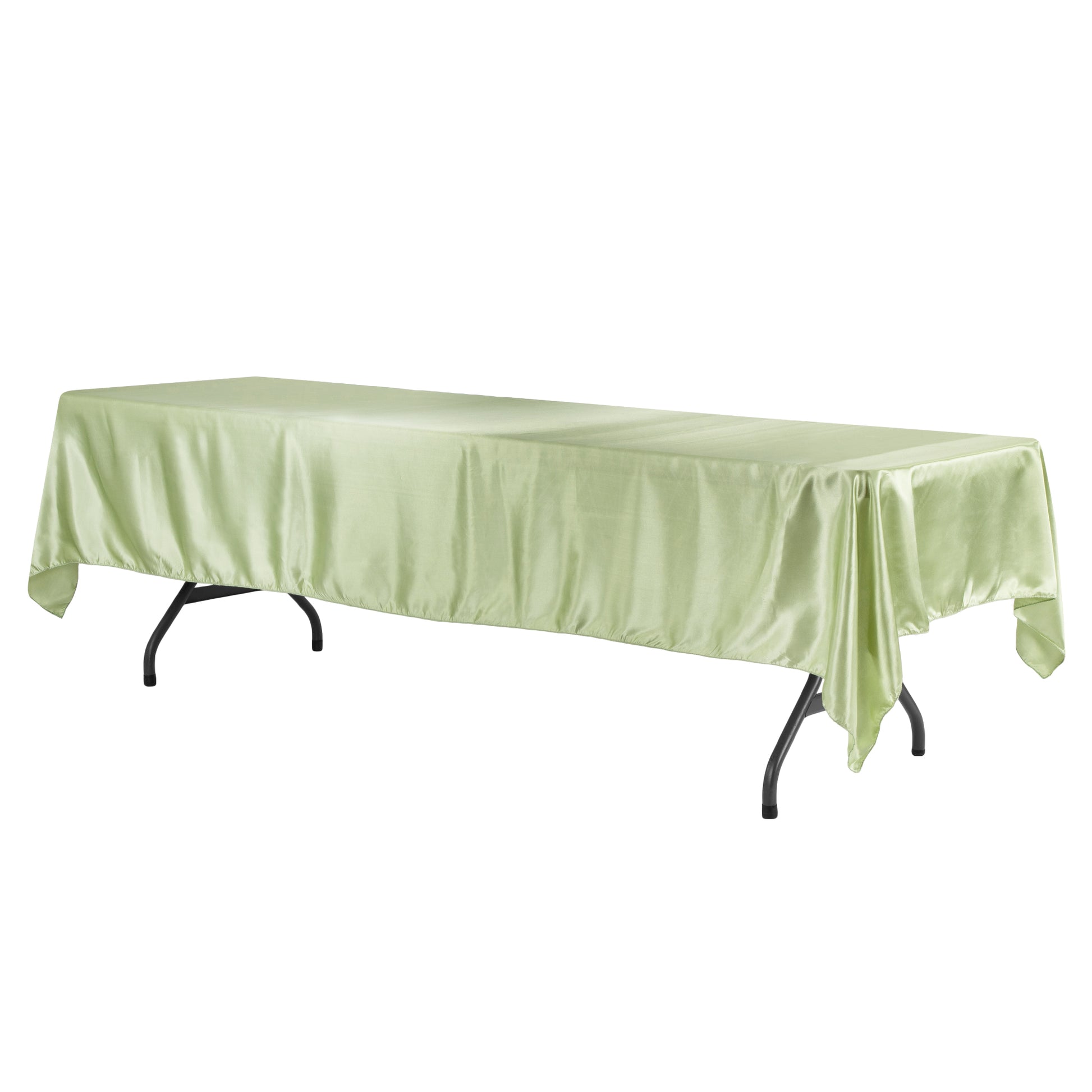 Satin Rectangular 60"x120" Tablecloth - Sage Green - CV Linens