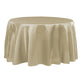 Satin 108" Round Tablecloth - Taupe - CV Linens