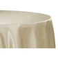 Satin 120" Round Tablecloth - Taupe - CV Linens
