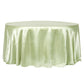 Satin 120" Round Tablecloth - Sage Green - CV Linens