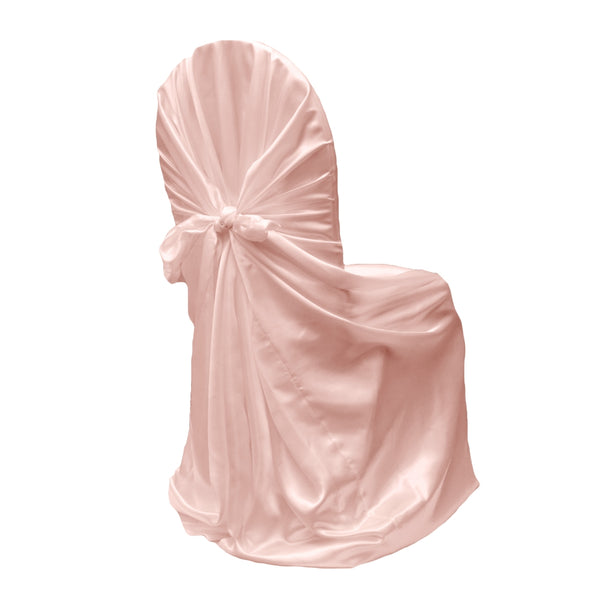 Blush/Rose Gold Satin Chair Cover