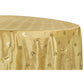 Sequin Embroidery Taffeta 132" Round Tablecloth - Gold - CV Linens