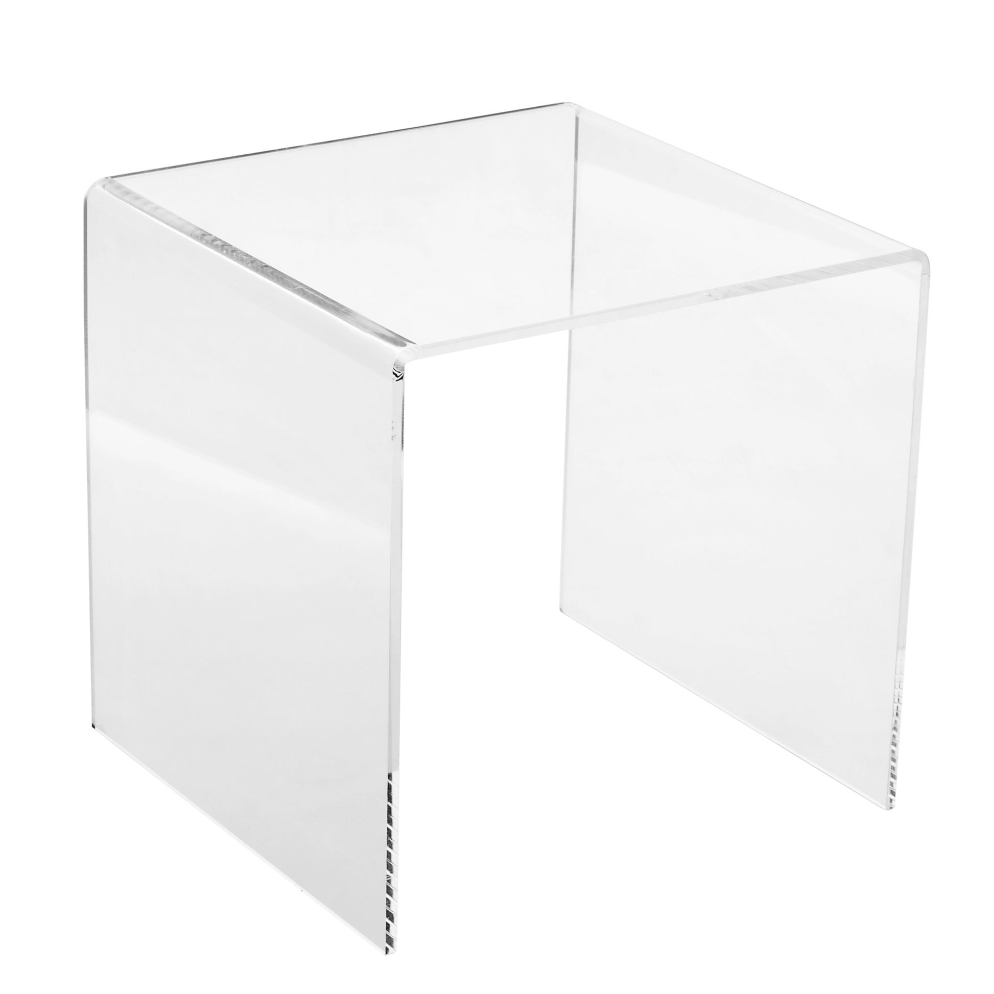 Set of 3 Acrylic Riser Display Stands - Clear - CV Linens