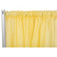 Sheer Voile Flame Retardant (FR) 12ft H x 118" W Drape/Backdrop Curtain Panel - Canary Yellow - CV Linens
