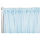 Sheer Voile Flame Retardant (FR) 14ft H x 118" W Drape/Backdrop Curtain Panel - Baby Blue - CV Linens