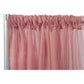Sheer Voile Flame Retardant (FR) 10ft H x 118" W Drape/Backdrop Curtain Panel - Dusty Rose/Mauve - CV Linens
