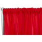 Sheer Voile Flame Retardant (FR) 14ft H x 118" W Drape/Backdrop Curtain Panel - Red - CV Linens