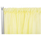 Sheer Voile Flame Retardant (FR) 14ft H x 118" W Drape/Backdrop Curtain Panel - Yellow - CV Linens