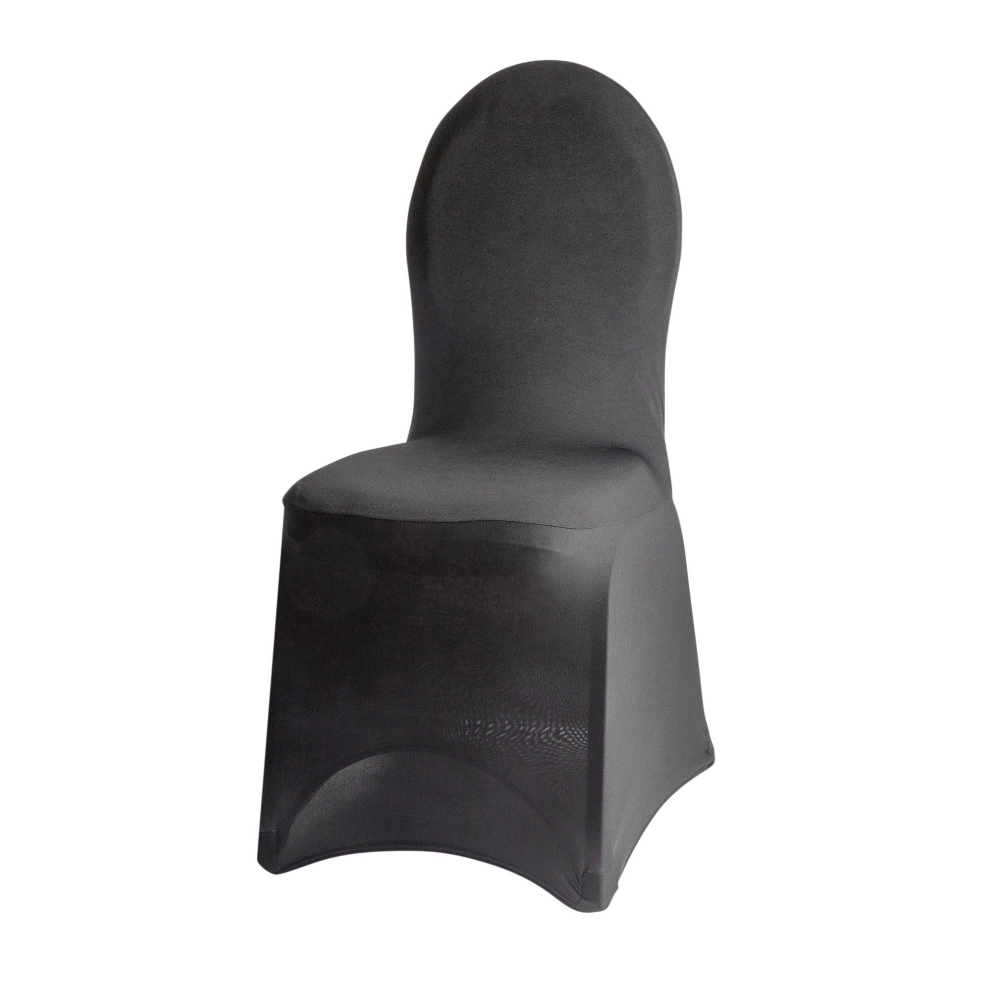 Shimmer Tinsel Banquet Spandex Chair Cover - Black