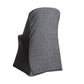 Shimmer Tinsel Folding Spandex Chair Cover - Black
